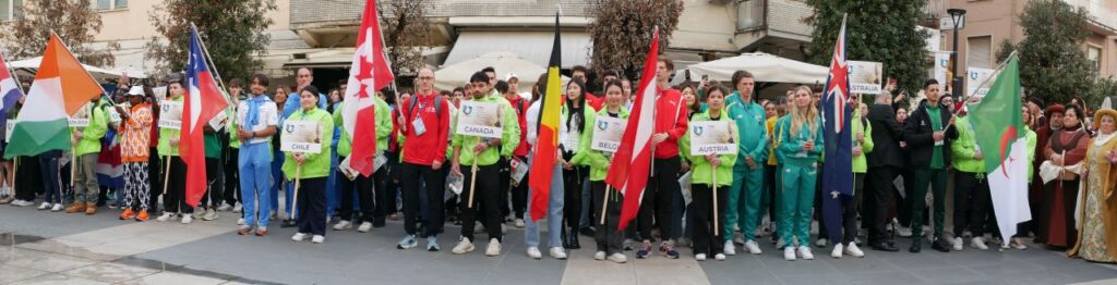 Arrivederci ai Mondiali di corsa campestre Fisu: le squadre durante la manifestazione