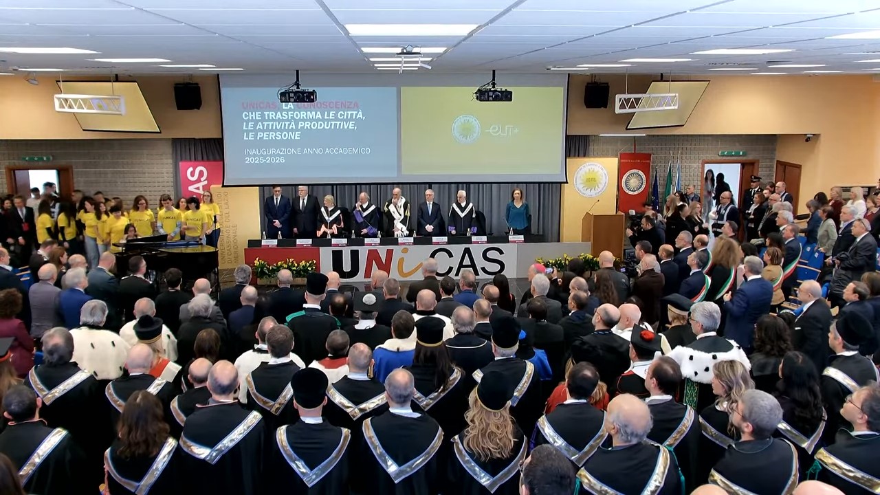 Unicas, Anno accademico 2025 26, lo screenshot del video