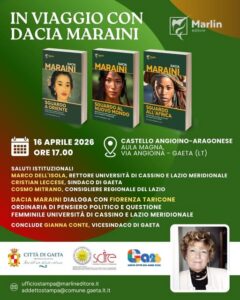 Dacia Maraini al Castello di Gaeta: la locandina