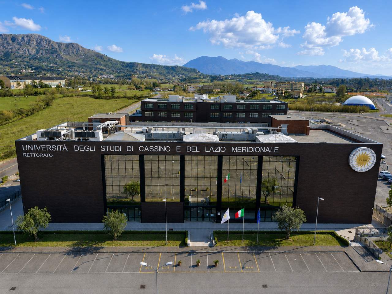 Il rettorato di Unicas visto dall'alto