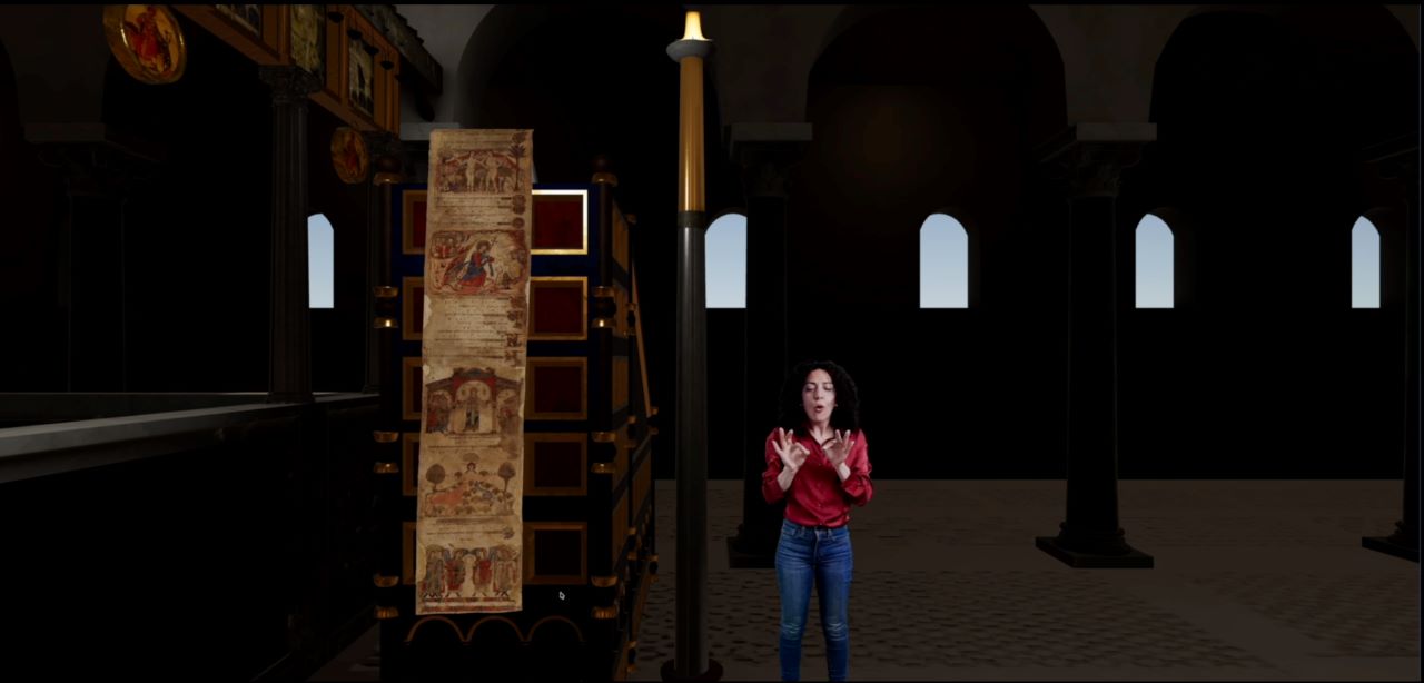 Un'installazione del museo virtuale MeMo-ViAM, Università di Cassino