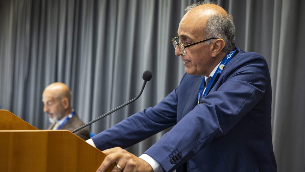 Il Rettore di Unicas, Marco Dell'Isola, durante al EUt+ Week