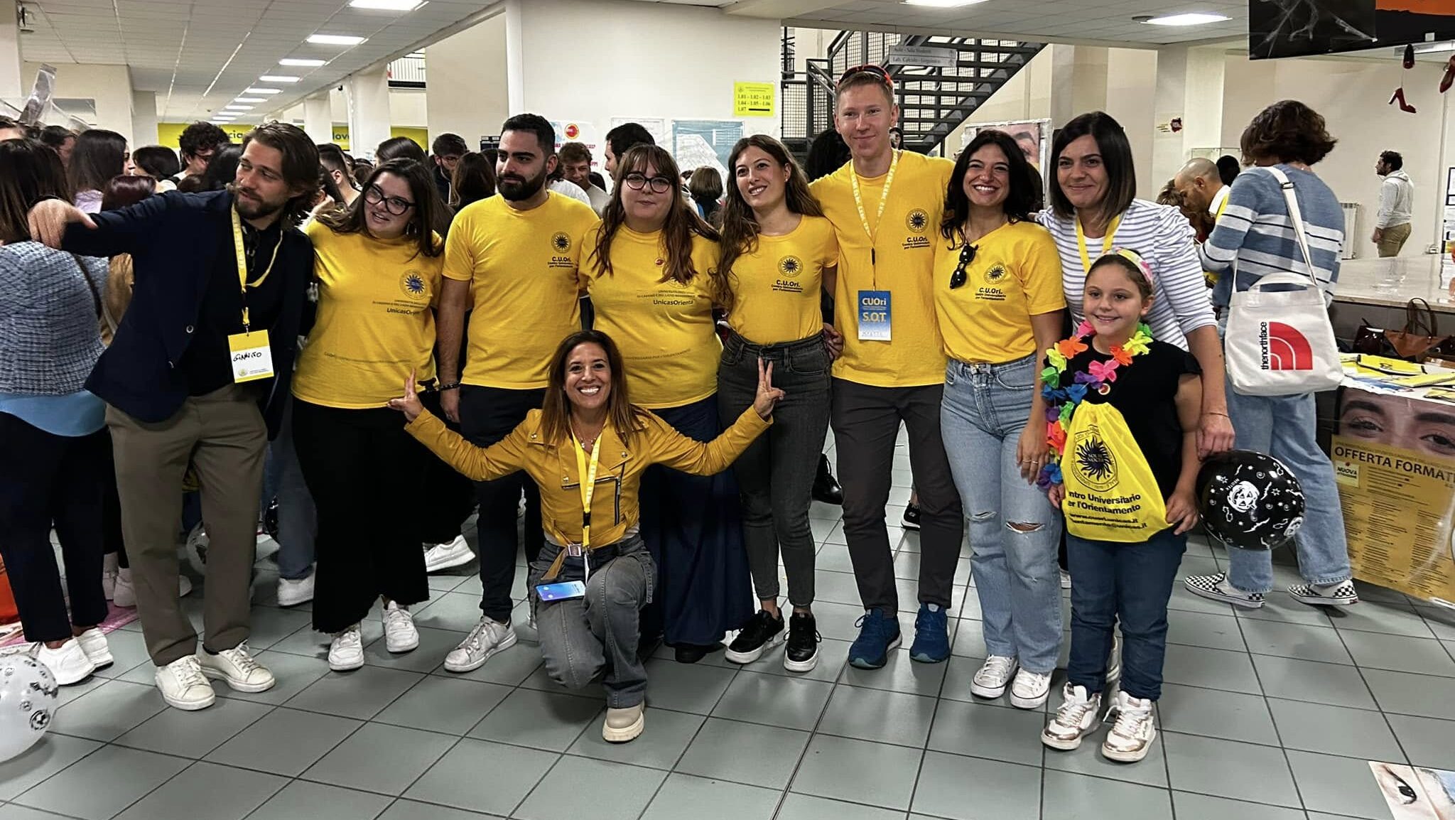 Un gruppo di studenti Unicas